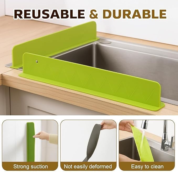 Splash Guard for Kitchen Sink & Wash Basin ( Buy 1 Get 1 Free )