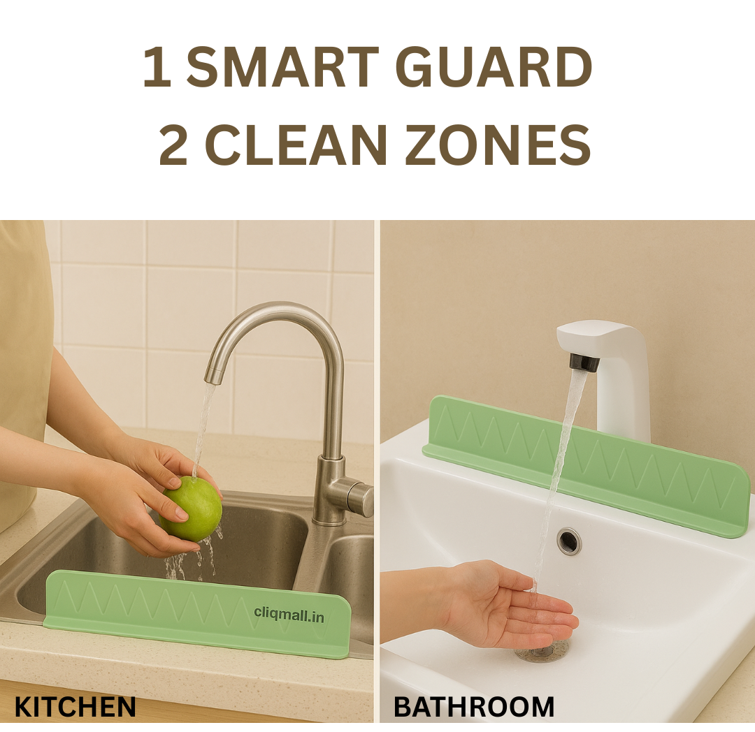 Splash Guard for Kitchen Sink & Wash Basin ( Buy 1 Get 1 Free )