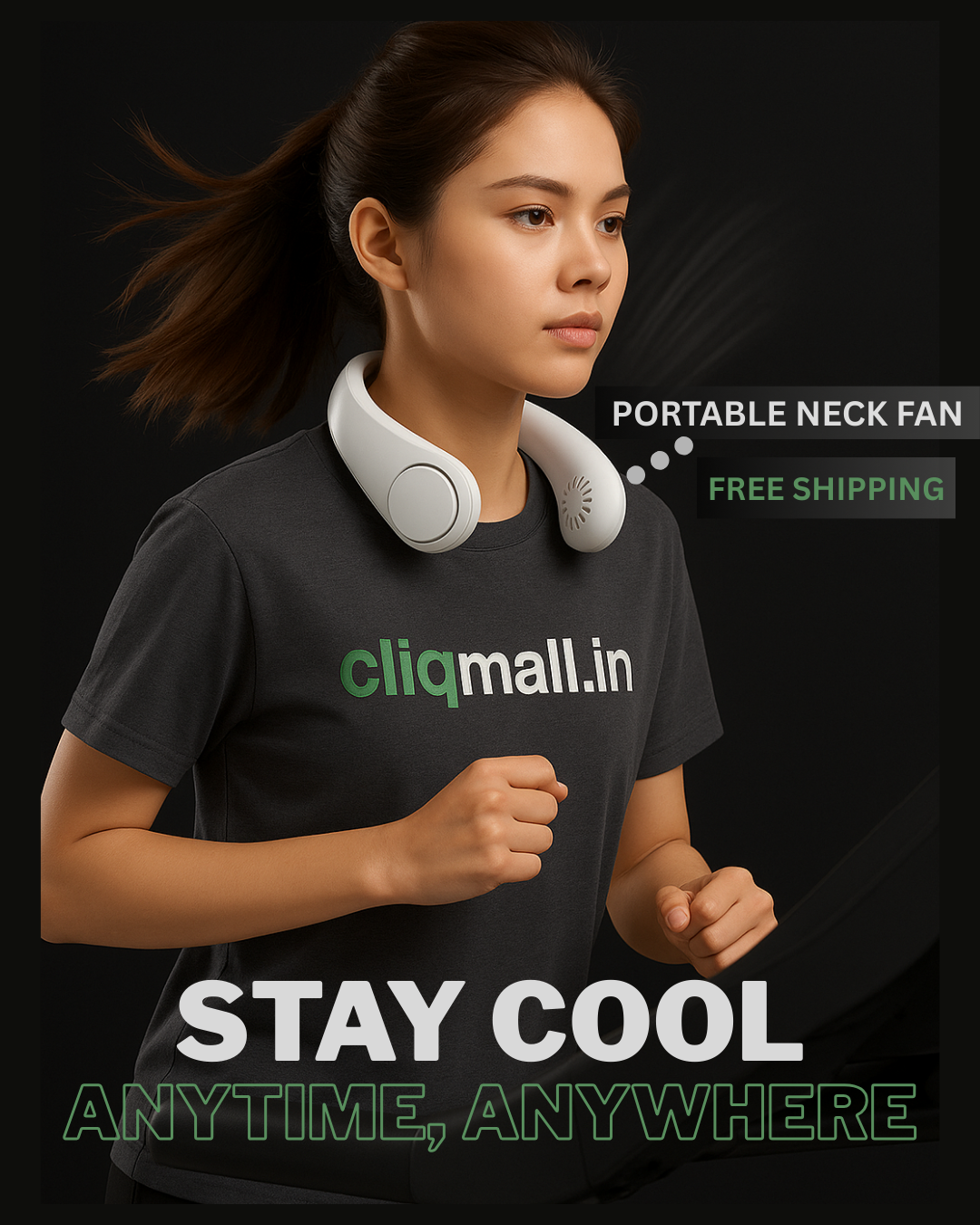CLIQMALL Portable Neck Fan