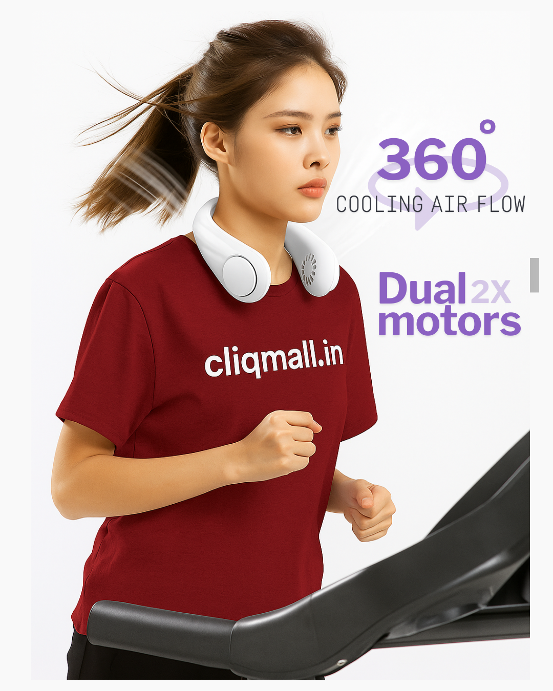 CLIQMALL Portable Neck Fan